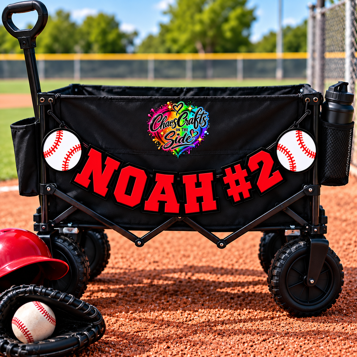 Game Day Swag Personalized Sports Banner For Wagon or Chair
