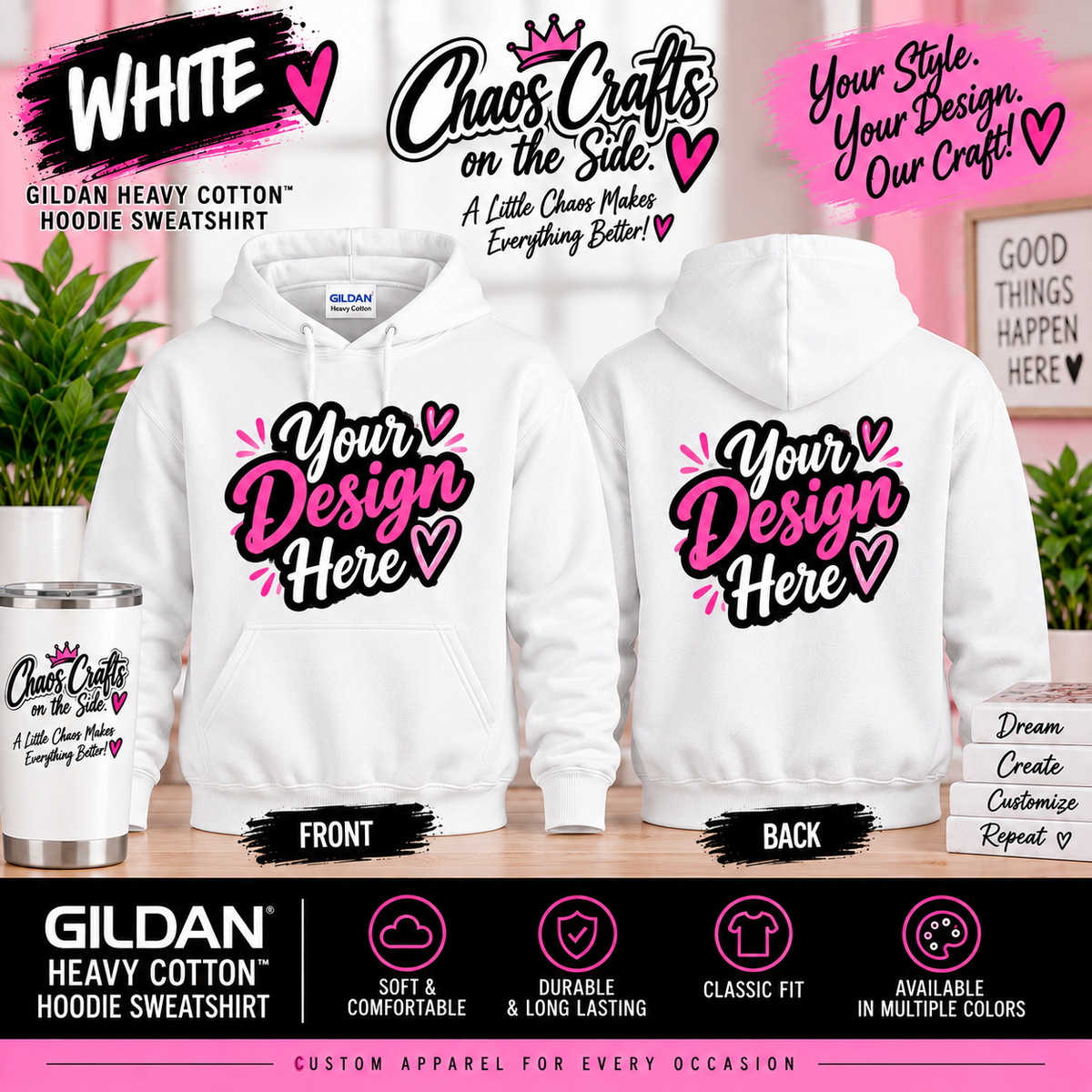 Your Design, Your Hoodie | Custom Printed Sweatshirt