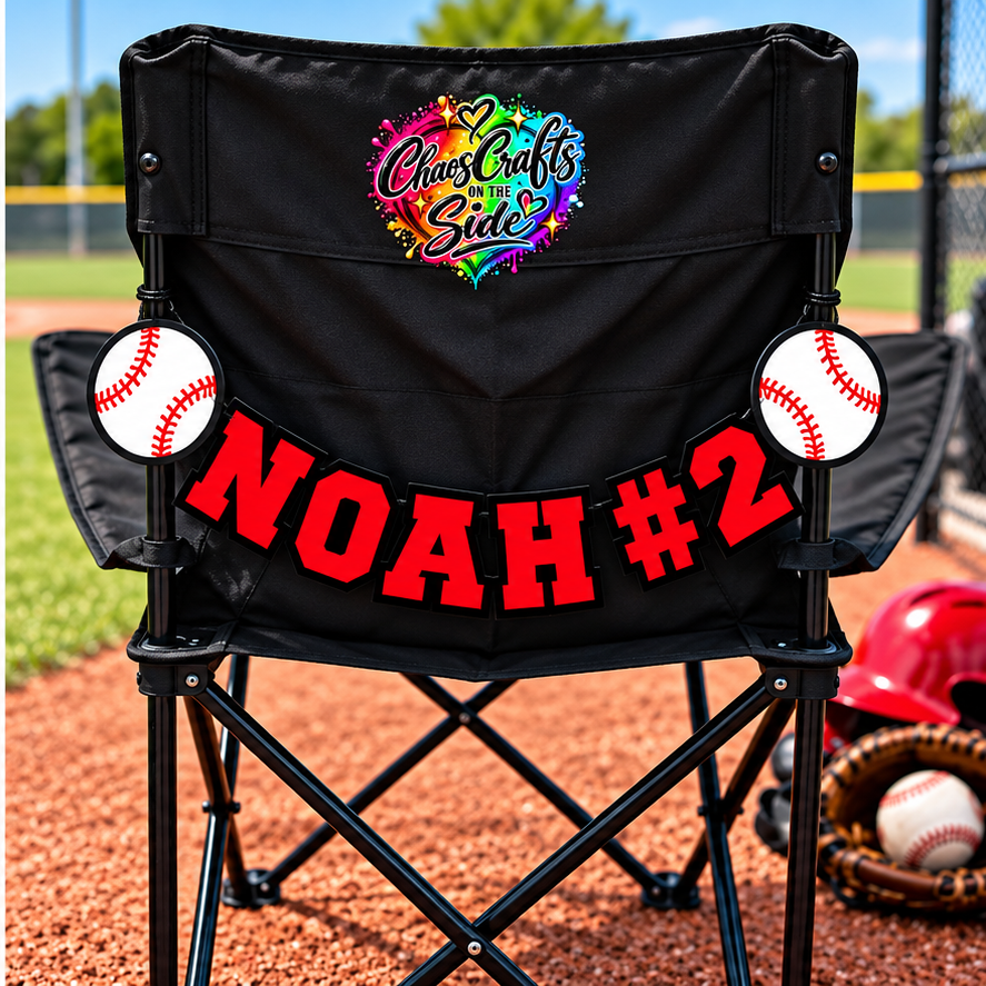 Game Day Swag Personalized Sports Banner For Wagon or Chair