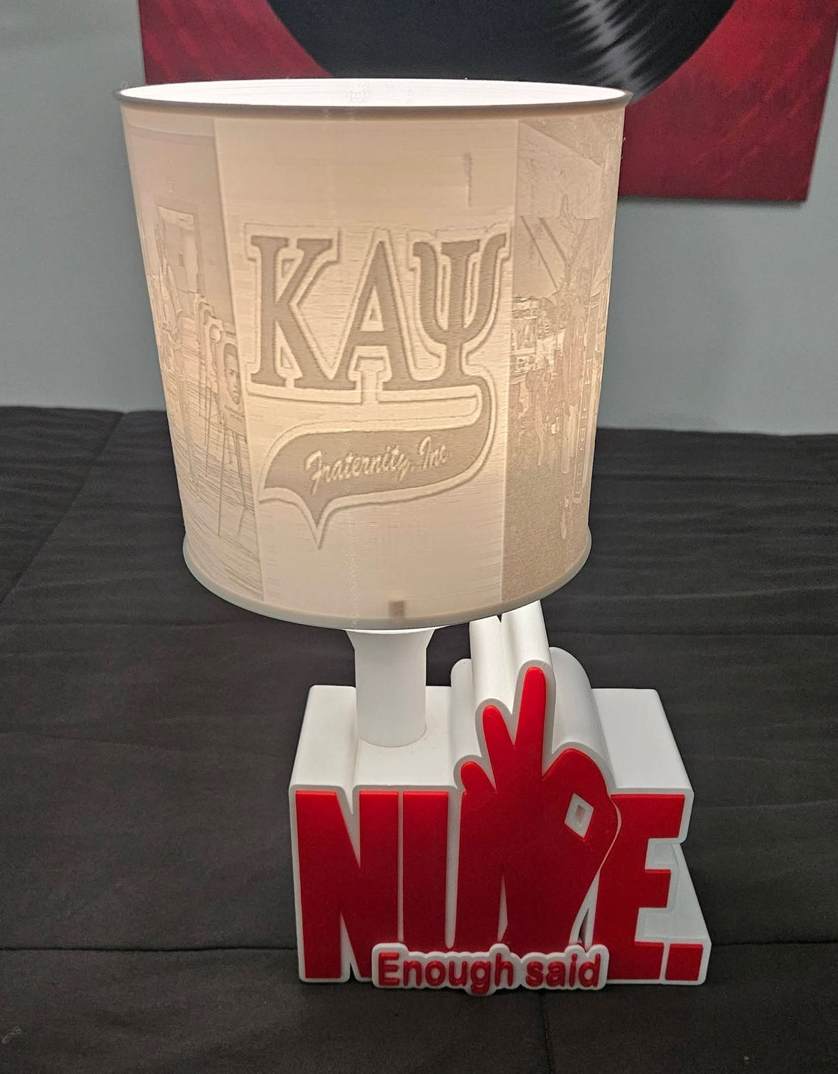 Enough Said Keepsake Lamp