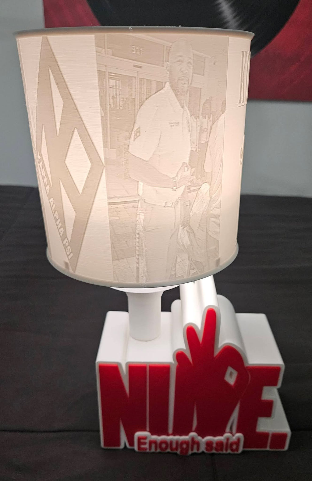 Enough Said Keepsake Lamp